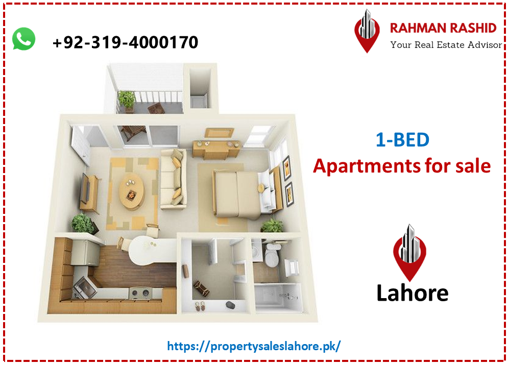 1 Bed apartment for sale in Lahore