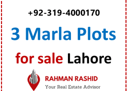 3 Marla Plot for sale in Lahore