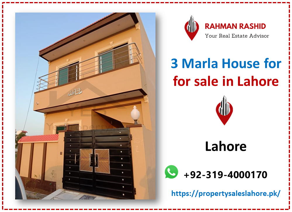 3 Marla house for sale in Lahore