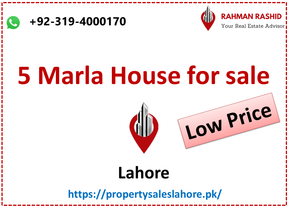 5 marla house for sale in Lahore low Price