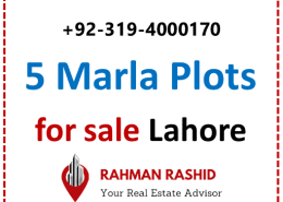5 marla plot for sale in Lahore