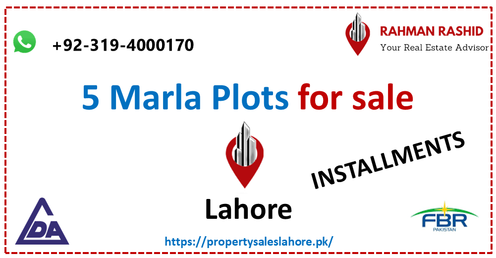 5 marla plot for sale in Lahore