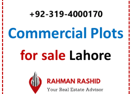Commercial plot for sale in Lahore